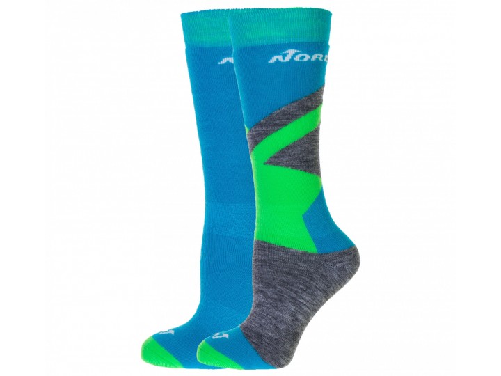 чорапи-NORDICA-MULTISPORTS JUNIOR-blue/green/grey